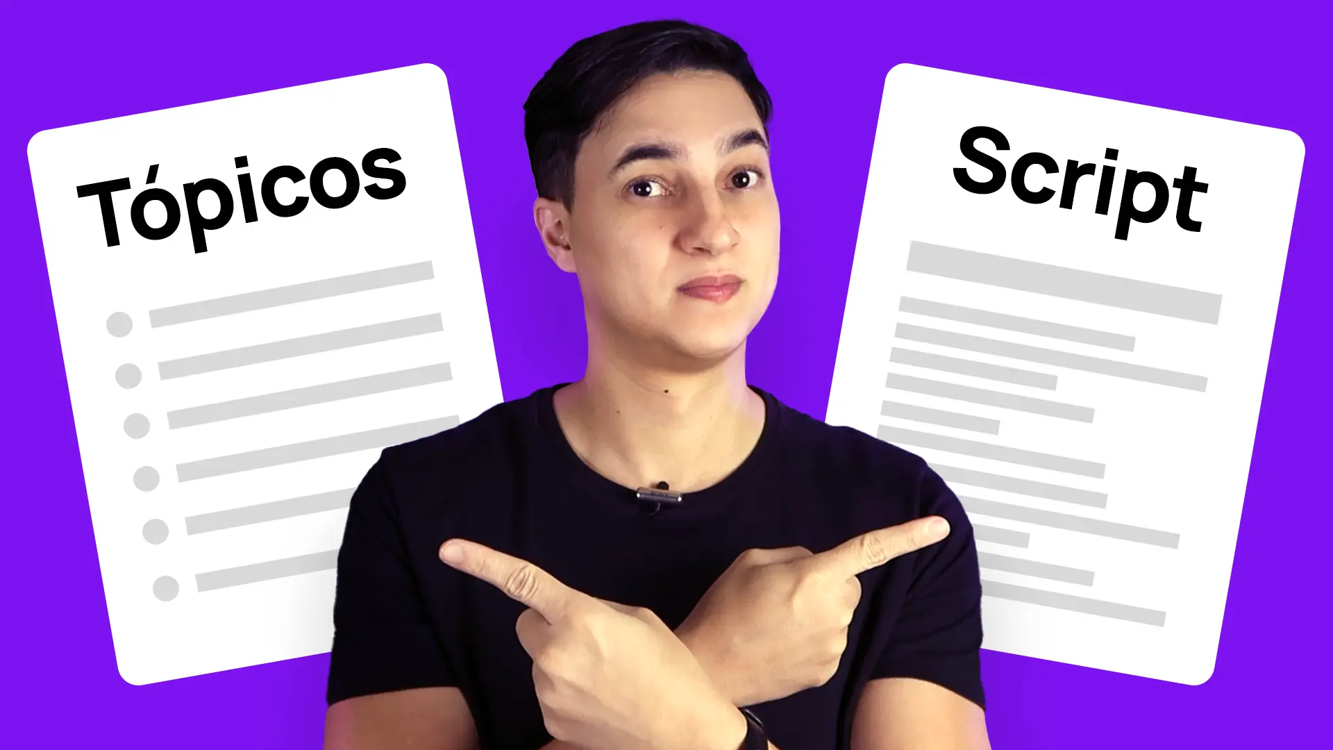 roteiro para youtube topico vs script